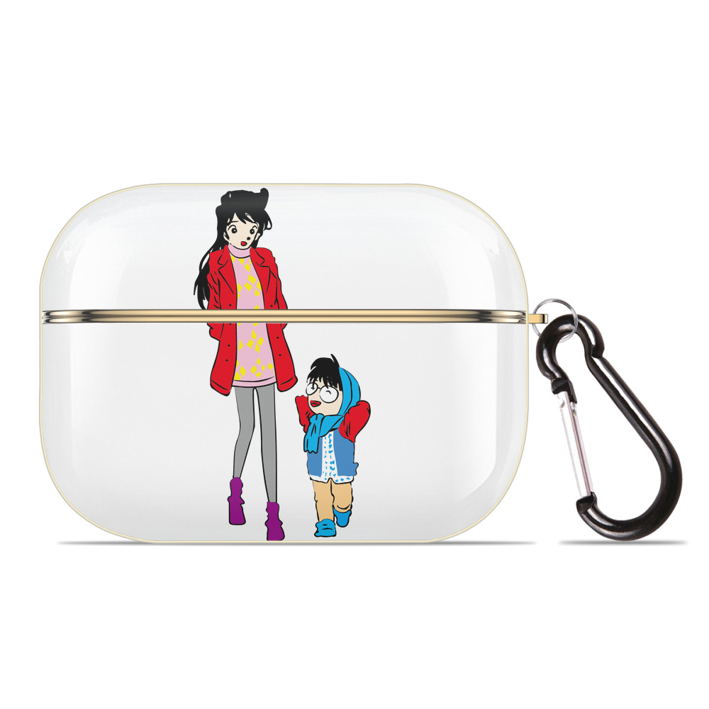（画像用） 名探偵コナン 江戸川 コナン Detective Conan Conan Edogawa 【AirPods Pro用】ハードシェル保護ケース｜耐衝撃・防指紋・カラビナ付き商品仕様