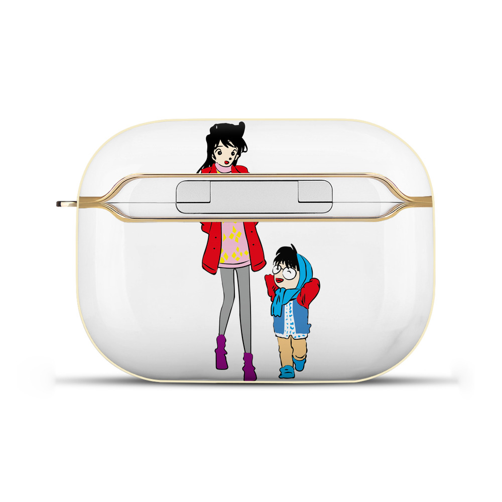 （画像用） 名探偵コナン 江戸川 コナン Detective Conan Conan Edogawa 【AirPods Pro用】ハードシェル保護ケース｜耐衝撃・防指紋・カラビナ付き商品仕様