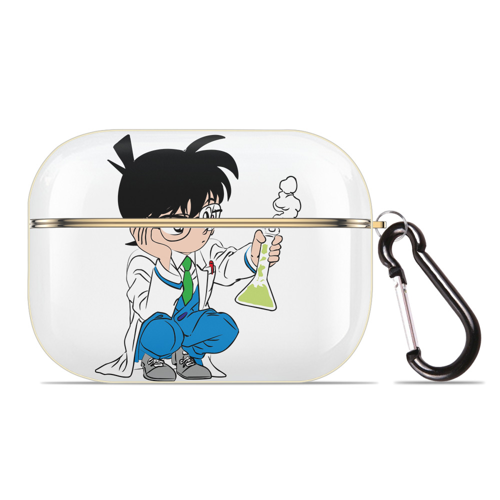 （画像用） 名探偵コナン 江戸川 コナン Detective Conan Conan Edogawa 【AirPods Pro用】ハードシェル保護ケース｜耐衝撃・防指紋・カラビナ付き商品仕様