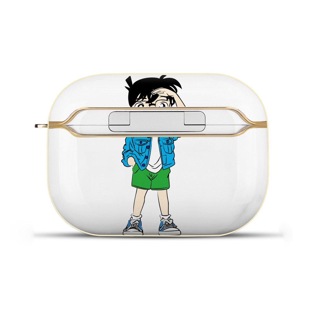（画像用） 名探偵コナン 江戸川 コナン Detective Conan Conan Edogawa 【AirPods Pro用】ハードシェル保護ケース｜耐衝撃・防指紋・カラビナ付き商品仕様
