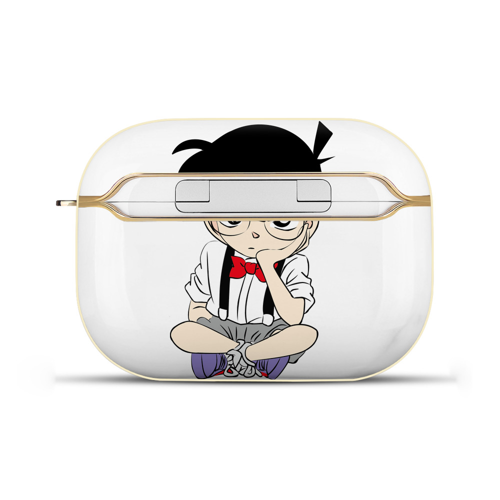 （画像用） 名探偵コナン 江戸川 コナン Detective Conan Conan Edogawa 【AirPods Pro用】ハードシェル保護ケース｜耐衝撃・防指紋・カラビナ付き商品仕様