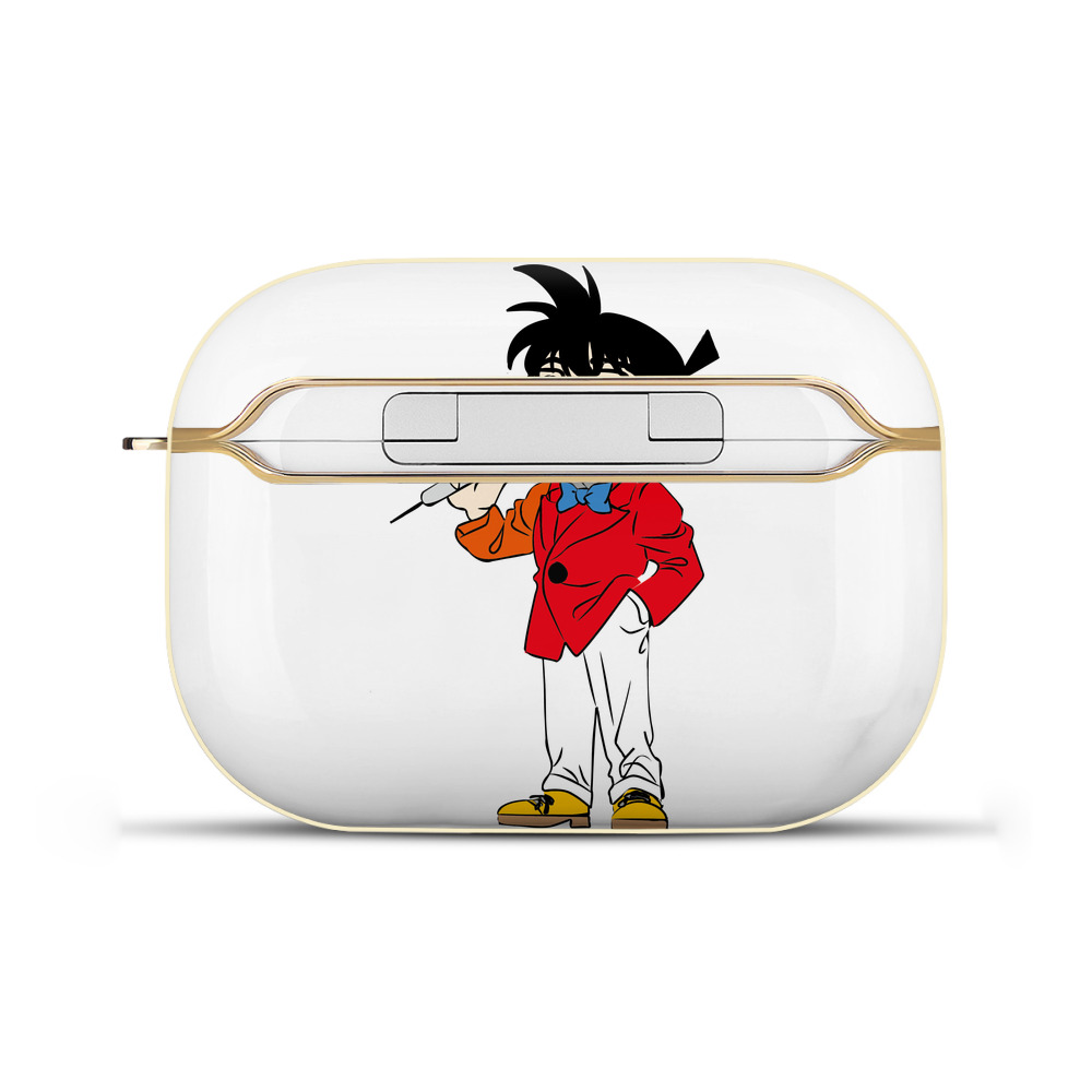 （画像用） 名探偵コナン 江戸川 コナン Detective Conan Conan Edogawa 【AirPods Pro用】ハードシェル保護ケース｜耐衝撃・防指紋・カラビナ付き商品仕様