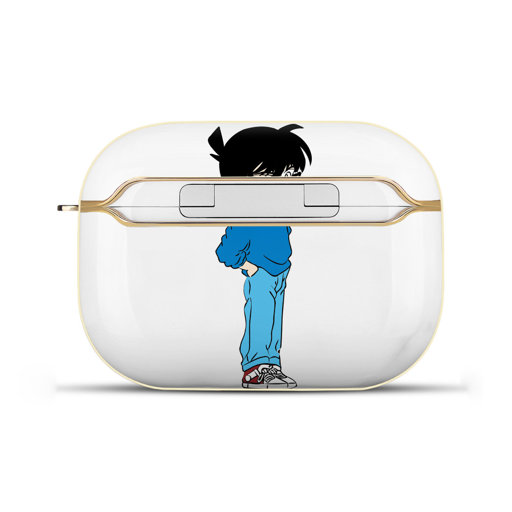 （画像用） 名探偵コナン 江戸川 コナン Detective Conan Conan Edogawa 【AirPods Pro用】ハードシェル保護ケース｜耐衝撃・防指紋・カラビナ付き商品仕様
