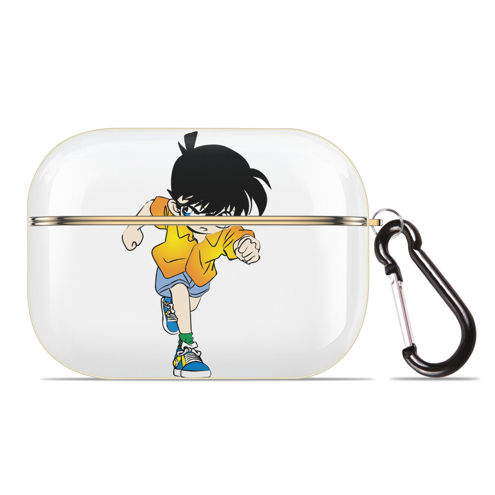 （画像用） 名探偵コナン 江戸川 コナン Detective Conan Conan Edogawa 【AirPods Pro用】ハードシェル保護ケース｜耐衝撃・防指紋・カラビナ付き商品仕様