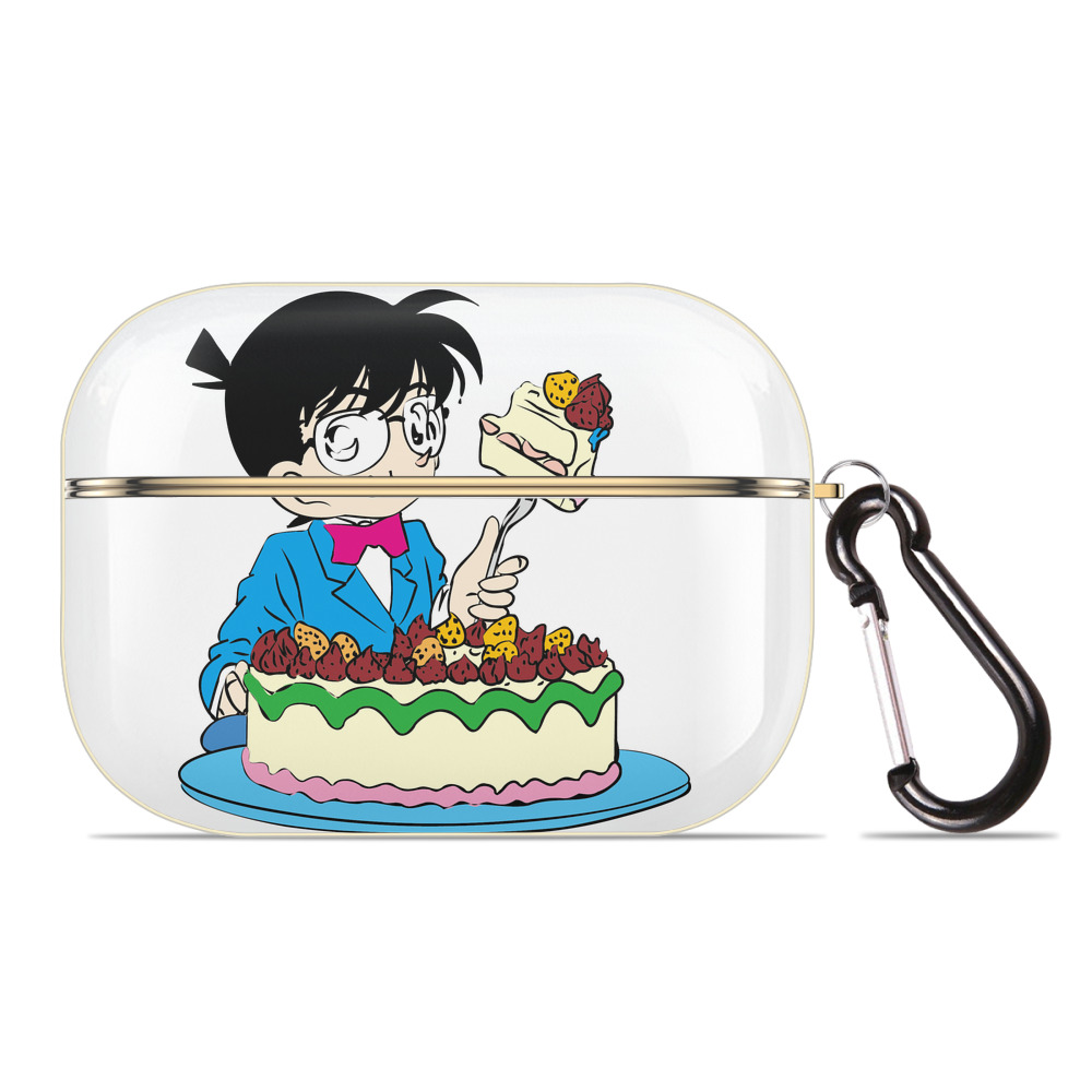 （画像用） 名探偵コナン 江戸川 コナン Detective Conan Conan Edogawa 【AirPods Pro用】ハードシェル保護ケース｜耐衝撃・防指紋・カラビナ付き商品仕様