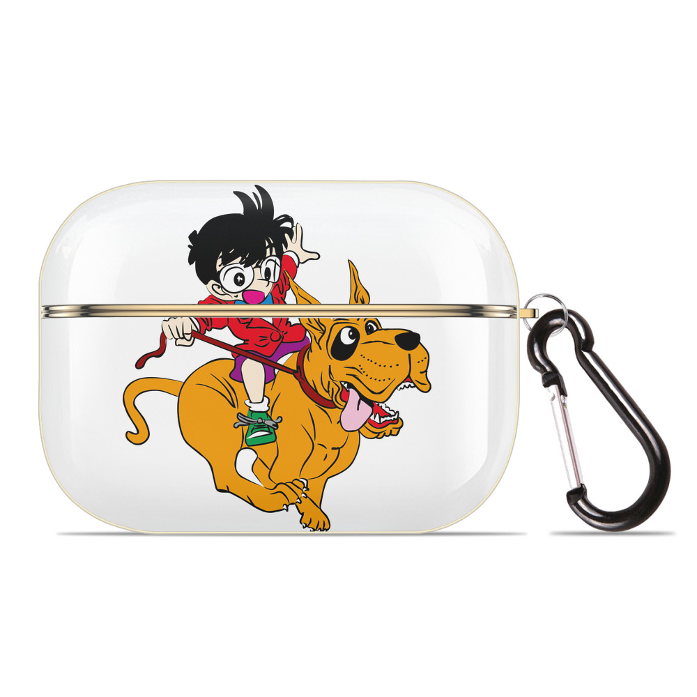 （画像用） 名探偵コナン 江戸川 コナン Detective Conan Conan Edogawa 【AirPods Pro用】ハードシェル保護ケース｜耐衝撃・防指紋・カラビナ付き商品仕様