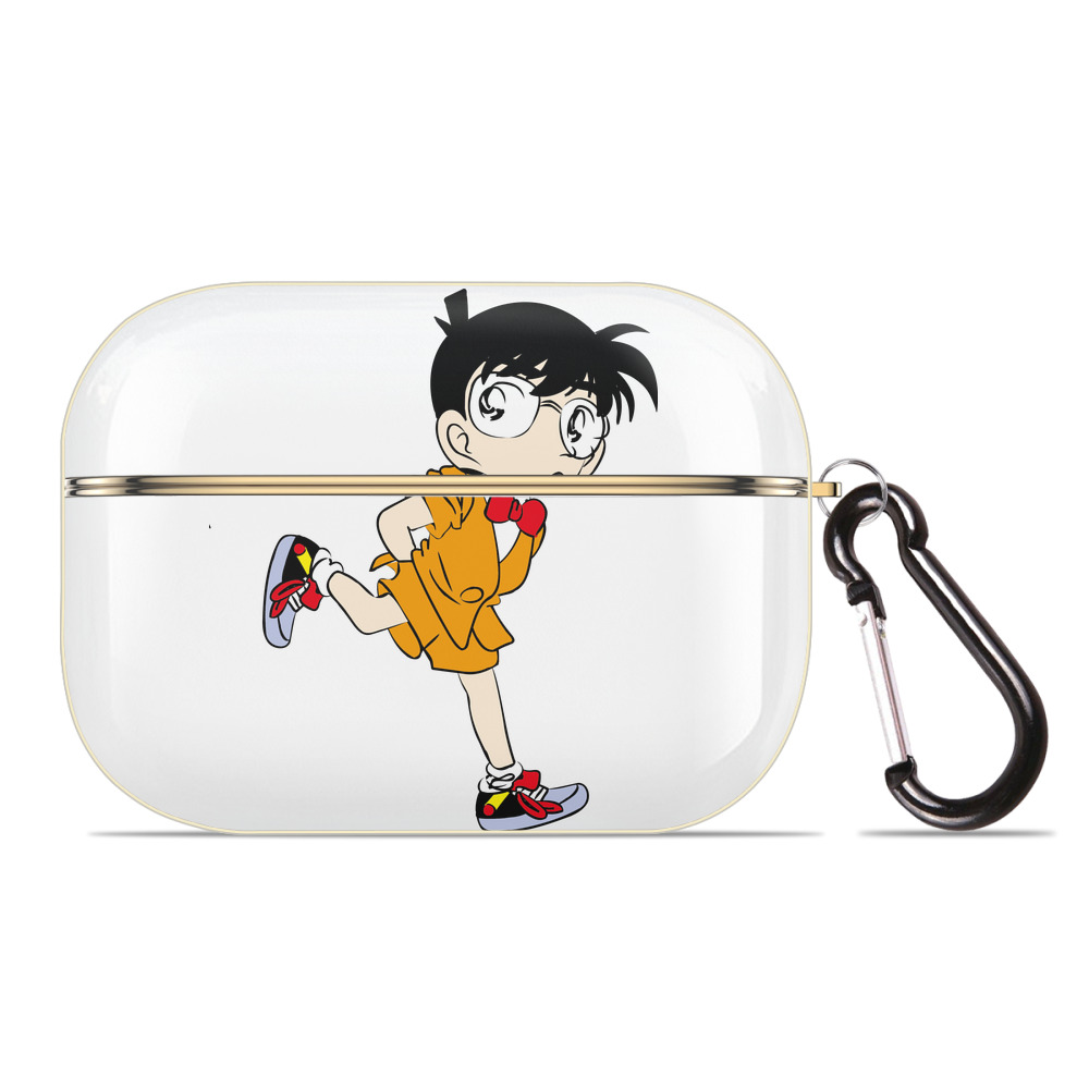 （画像用） 名探偵コナン 江戸川 コナン Detective Conan Conan Edogawa 【AirPods Pro用】ハードシェル保護ケース｜耐衝撃・防指紋・カラビナ付き商品仕様