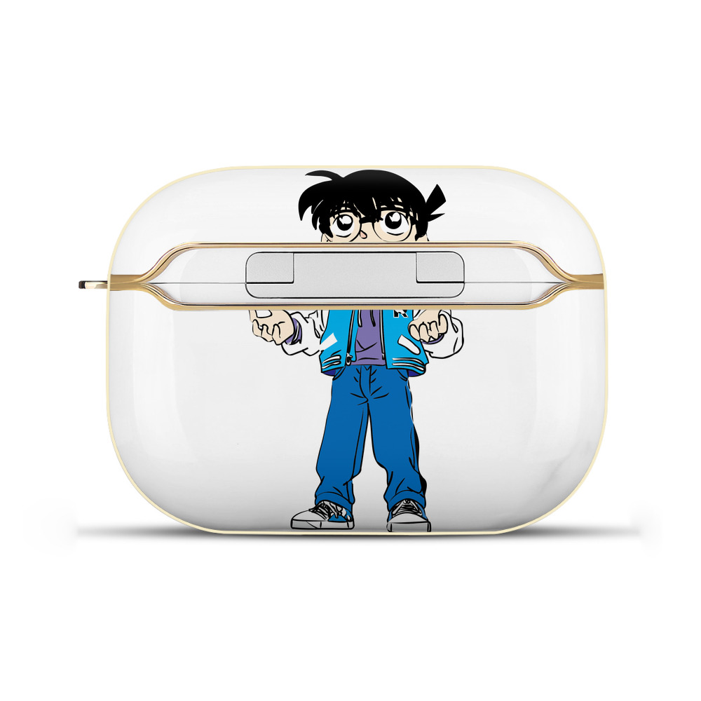 （画像用） 名探偵コナン 江戸川 コナン Detective Conan Conan Edogawa 【AirPods Pro用】ハードシェル保護ケース｜耐衝撃・防指紋・カラビナ付き商品仕様