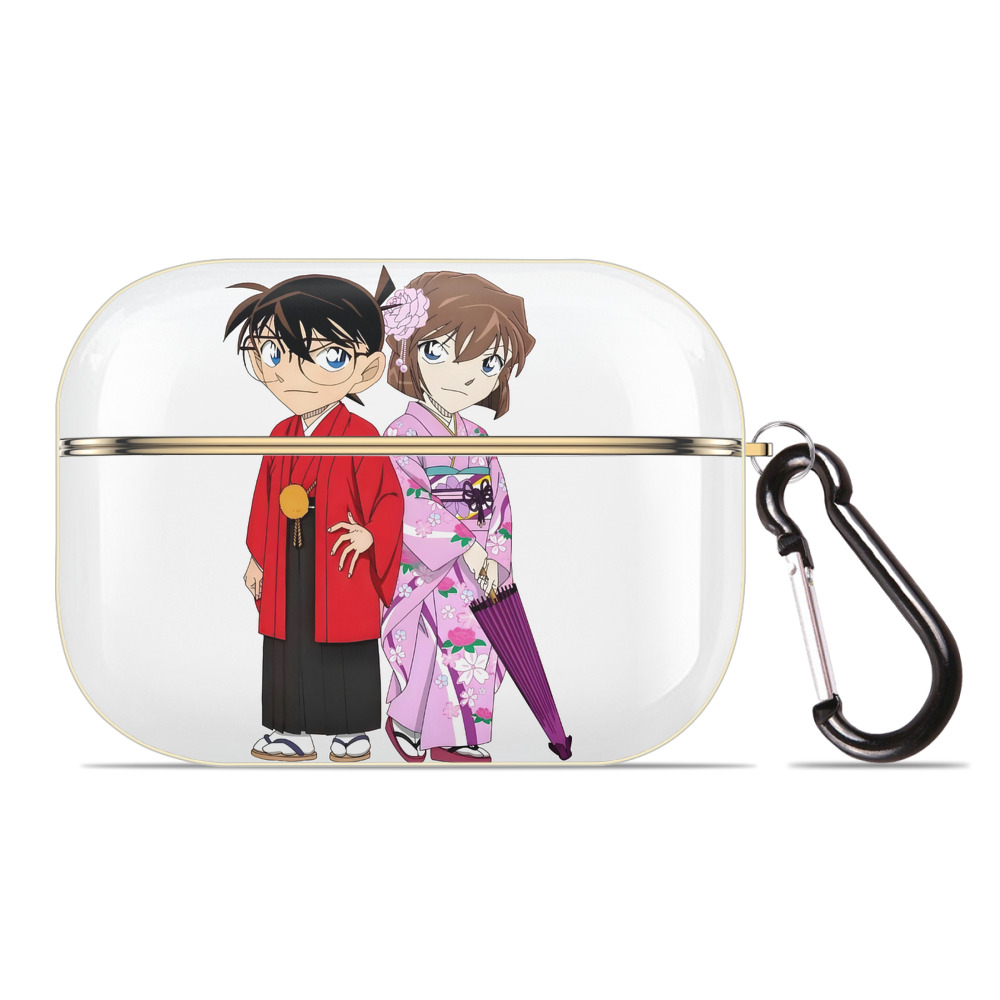 （画像用） 名探偵コナン 江戸川 コナン Detective Conan Conan Edogawa 【AirPods Pro用】ハードシェル保護ケース｜耐衝撃・防指紋・カラビナ付き商品仕様