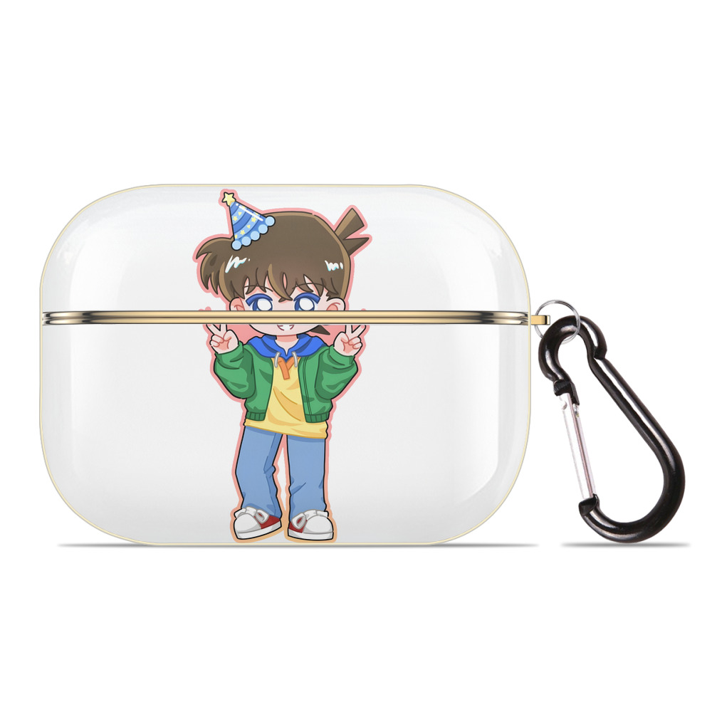 （画像用） 名探偵コナン 江戸川 コナン Detective Conan Conan Edogawa 【AirPods Pro用】ハードシェル保護ケース｜耐衝撃・防指紋・カラビナ付き商品仕様
