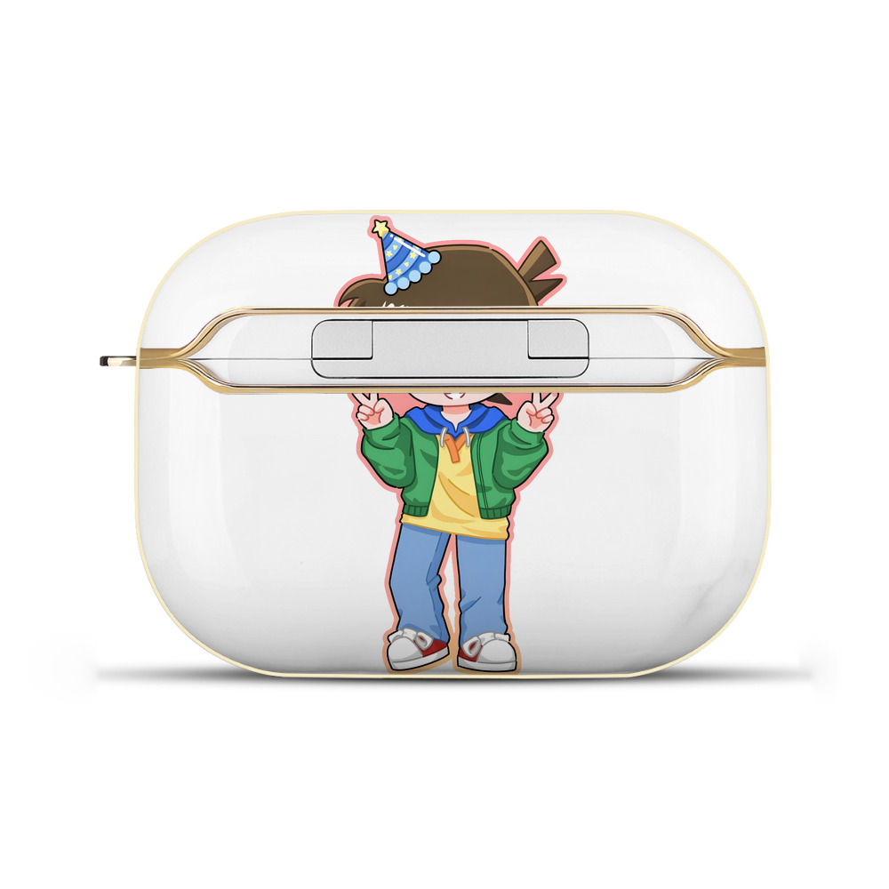 （画像用） 名探偵コナン 江戸川 コナン Detective Conan Conan Edogawa 【AirPods Pro用】ハードシェル保護ケース｜耐衝撃・防指紋・カラビナ付き商品仕様