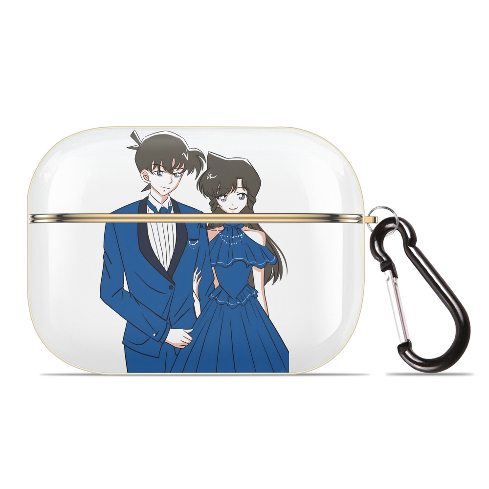 （画像用） 名探偵コナン 江戸川 コナン Detective Conan Conan Edogawa 【AirPods Pro用】ハードシェル保護ケース｜耐衝撃・防指紋・カラビナ付き商品仕様