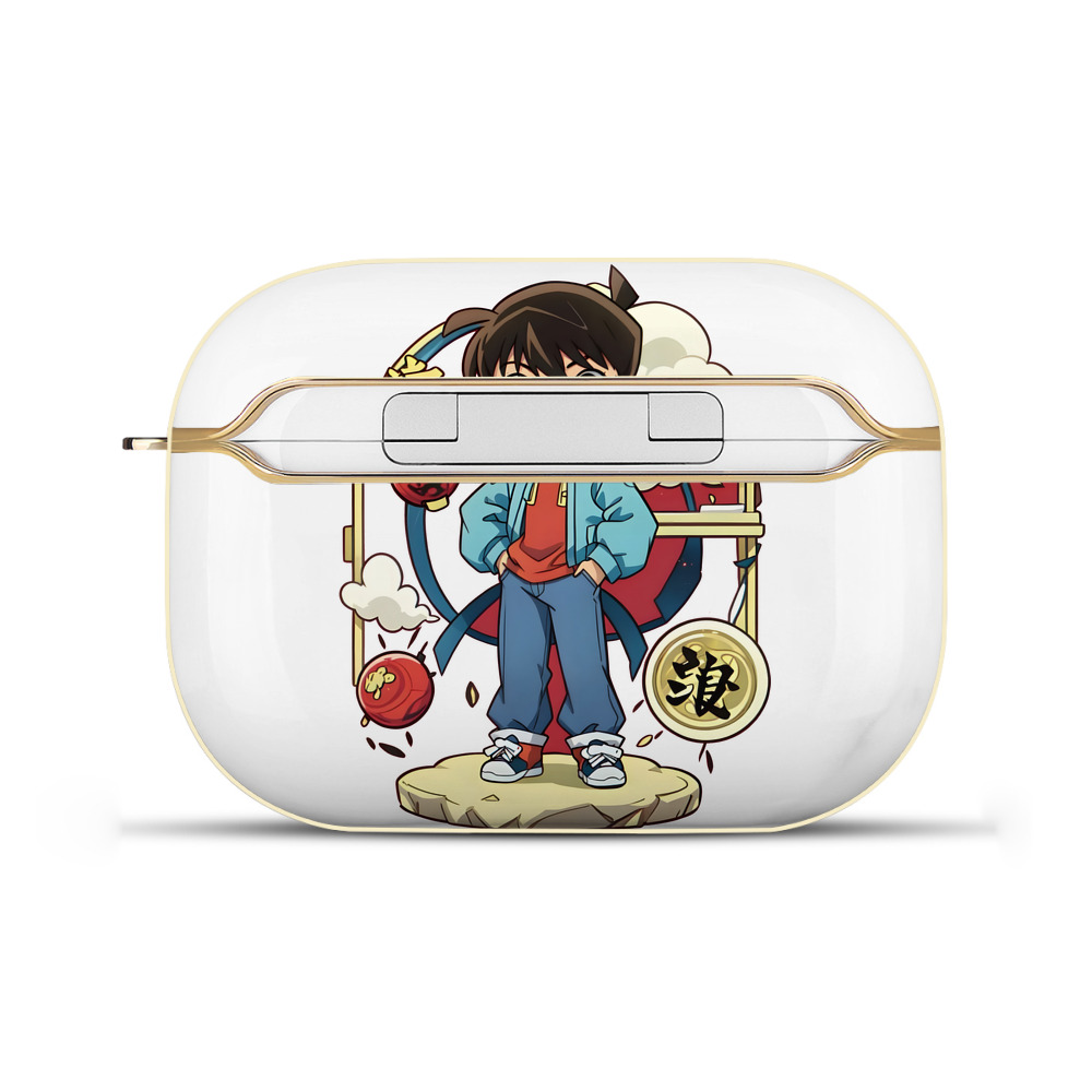 （画像用） 名探偵コナン 江戸川 コナン Detective Conan Conan Edogawa 【AirPods Pro用】ハードシェル保護ケース｜耐衝撃・防指紋・カラビナ付き商品仕様