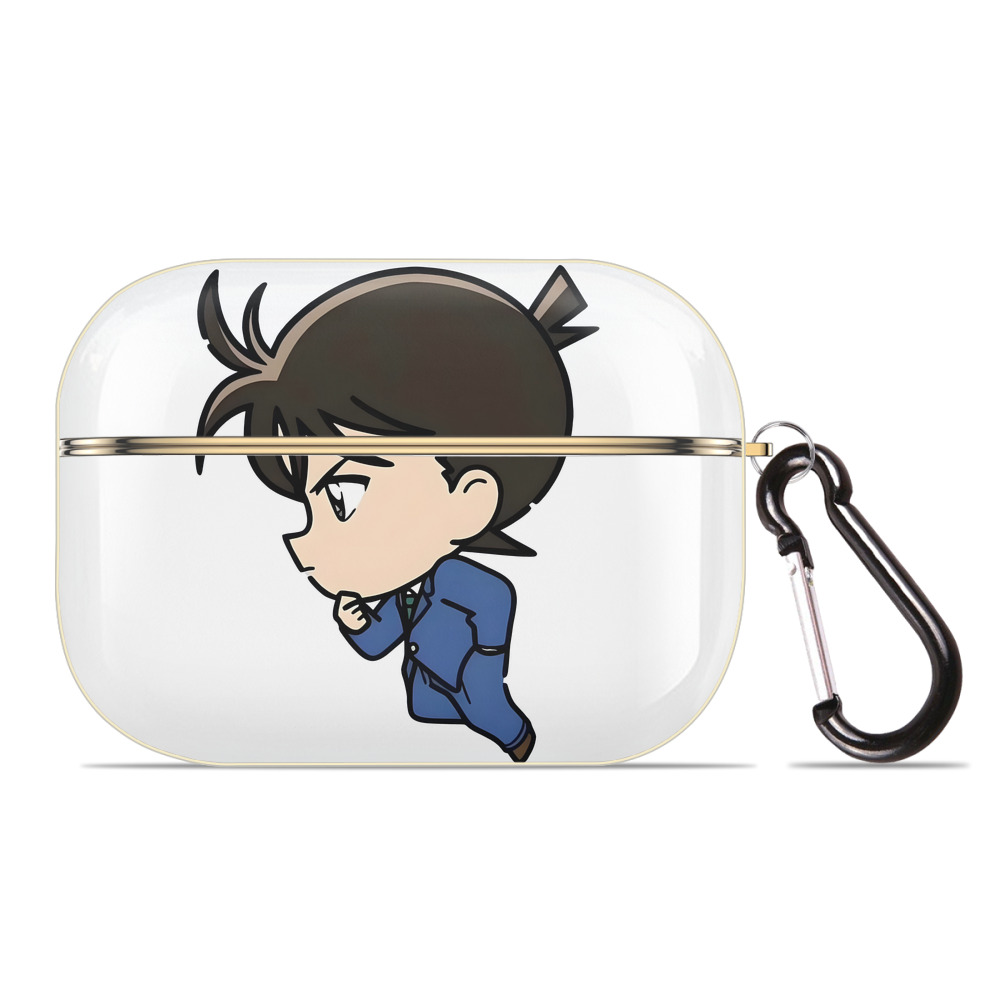 （画像用） 名探偵コナン 江戸川 コナン Detective Conan Conan Edogawa 【AirPods Pro用】ハードシェル保護ケース｜耐衝撃・防指紋・カラビナ付き商品仕様