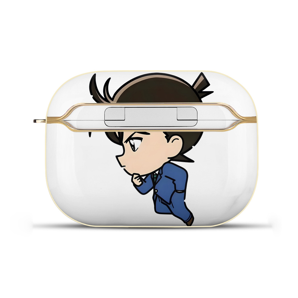 （画像用） 名探偵コナン 江戸川 コナン Detective Conan Conan Edogawa 【AirPods Pro用】ハードシェル保護ケース｜耐衝撃・防指紋・カラビナ付き商品仕様