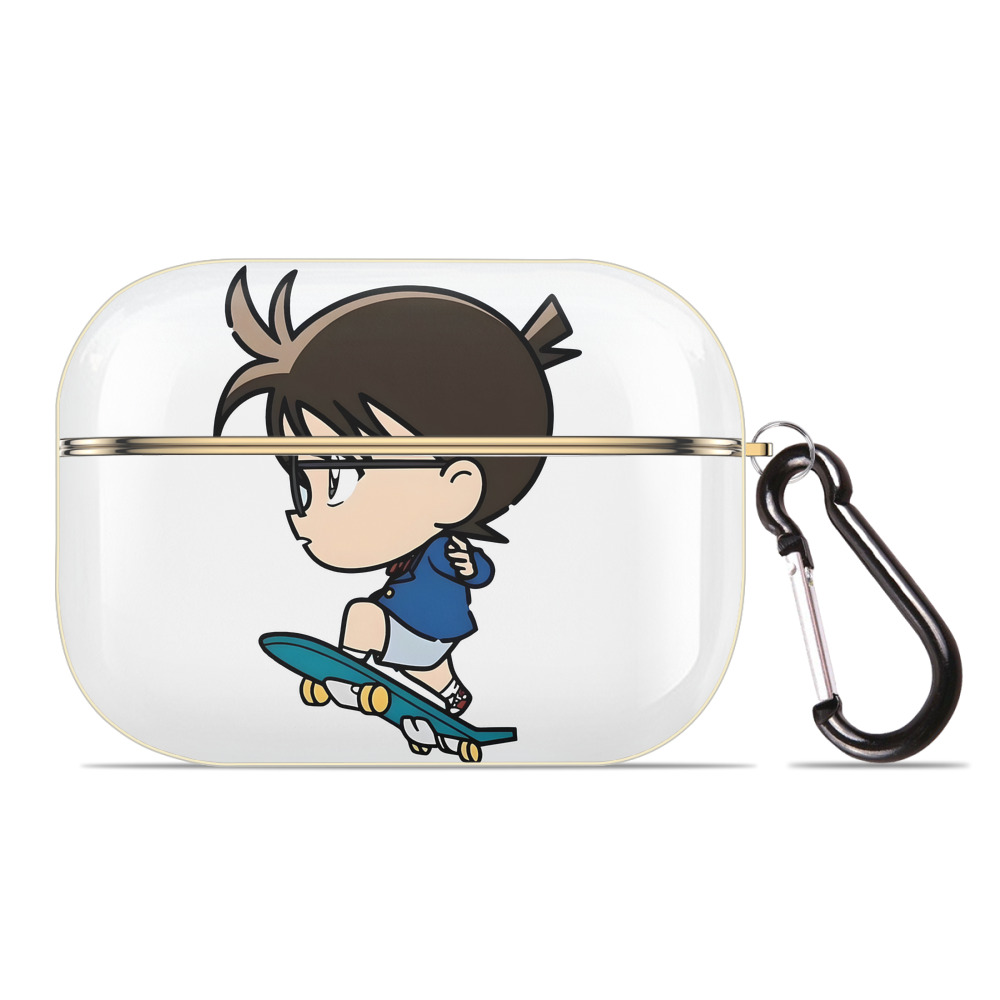 （画像用） 名探偵コナン 江戸川 コナン Detective Conan Conan Edogawa 【AirPods Pro用】ハードシェル保護ケース｜耐衝撃・防指紋・カラビナ付き商品仕様