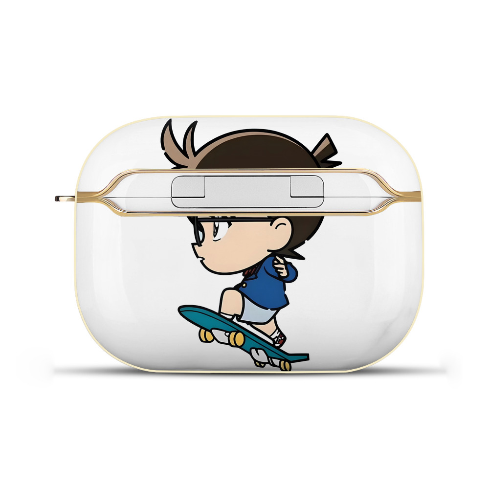 （画像用） 名探偵コナン 江戸川 コナン Detective Conan Conan Edogawa 【AirPods Pro用】ハードシェル保護ケース｜耐衝撃・防指紋・カラビナ付き商品仕様