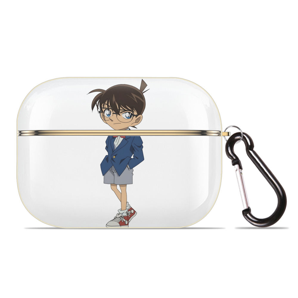 （画像用） 名探偵コナン 江戸川 コナン Detective Conan Conan Edogawa 【AirPods Pro用】ハードシェル保護ケース｜耐衝撃・防指紋・カラビナ付き商品仕様