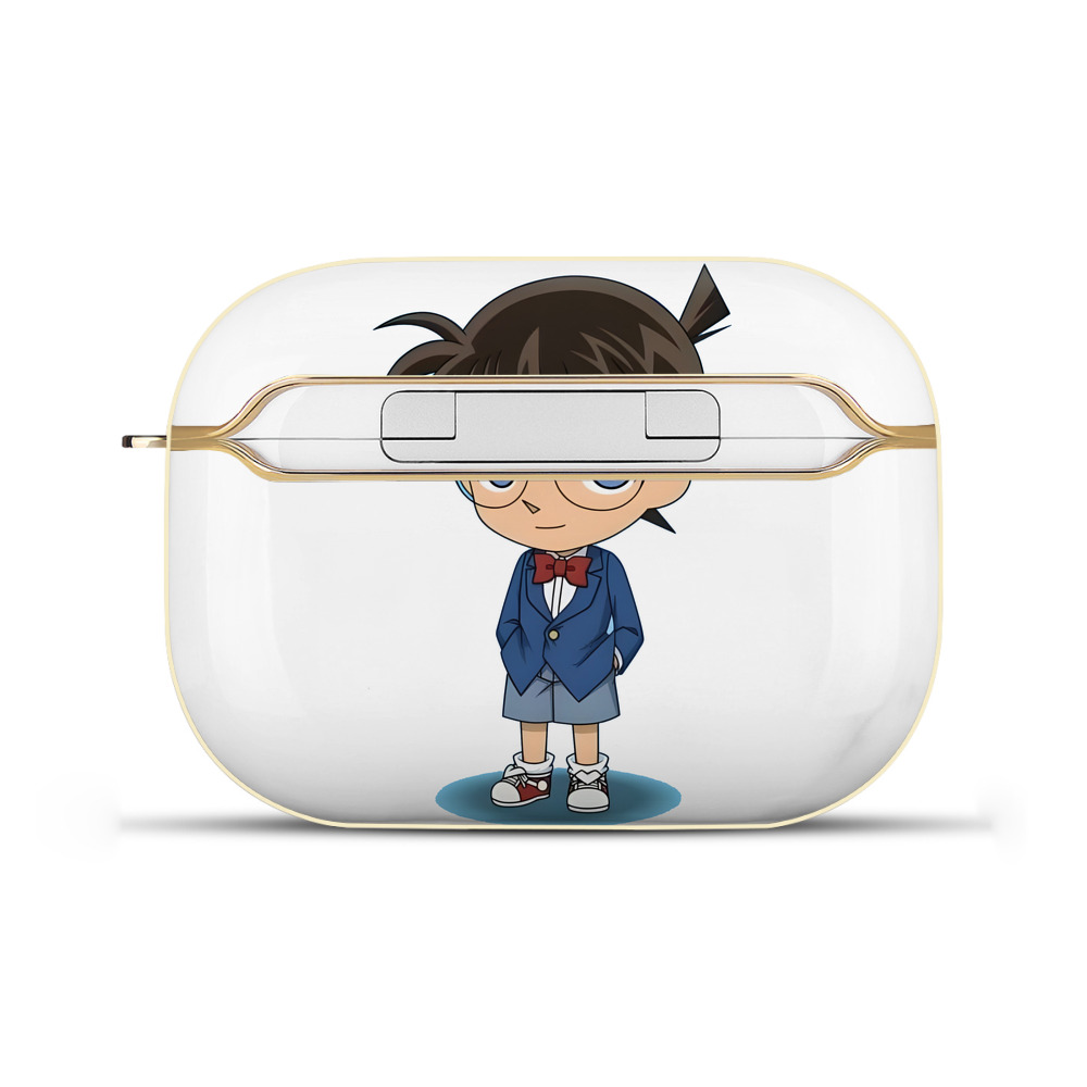 （画像用） 名探偵コナン 江戸川 コナン Detective Conan Conan Edogawa 【AirPods Pro用】ハードシェル保護ケース｜耐衝撃・防指紋・カラビナ付き商品仕様