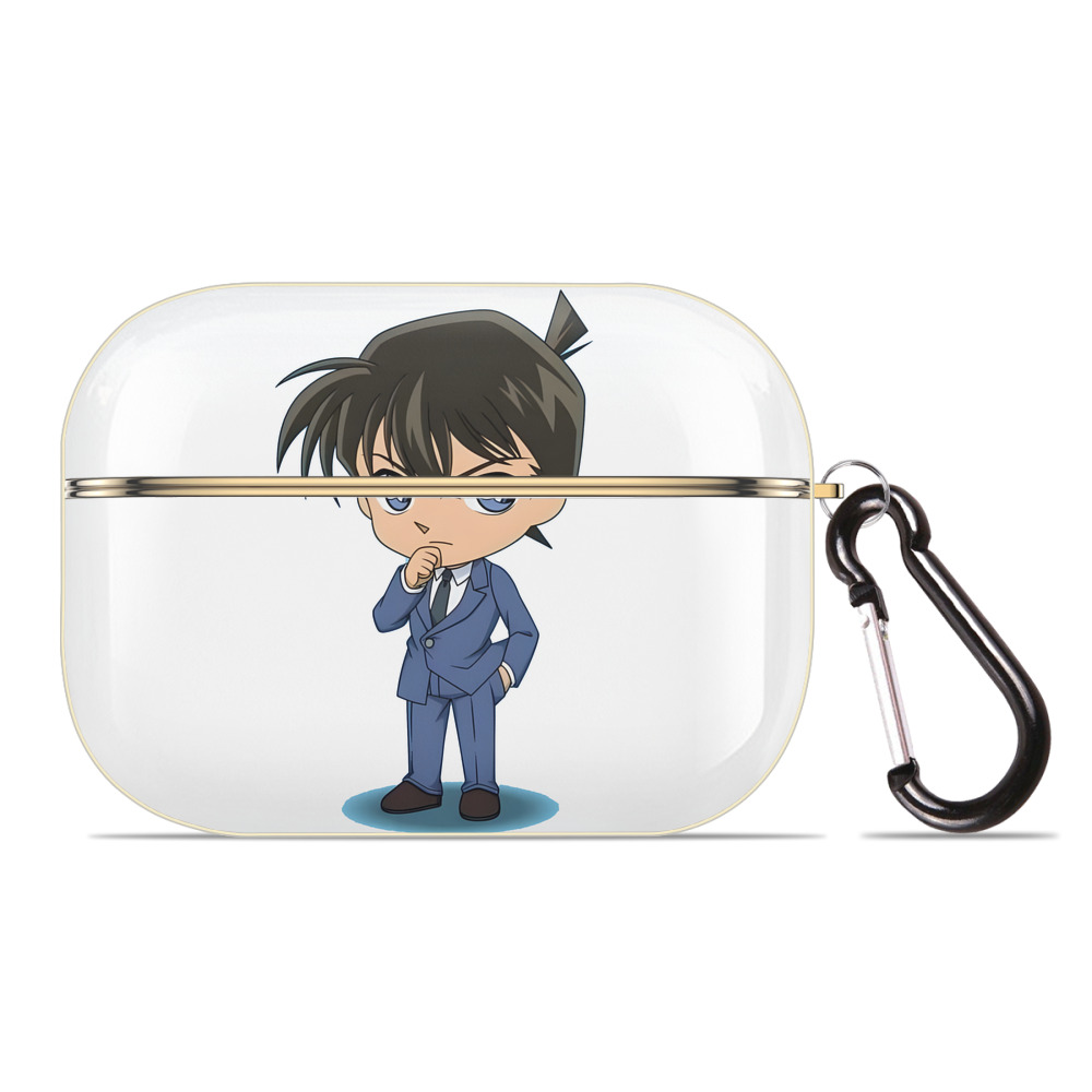 （画像用） 名探偵コナン 江戸川 コナン Detective Conan Conan Edogawa 【AirPods Pro用】ハードシェル保護ケース｜耐衝撃・防指紋・カラビナ付き商品仕様