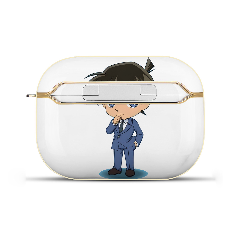 （画像用） 名探偵コナン 江戸川 コナン Detective Conan Conan Edogawa 【AirPods Pro用】ハードシェル保護ケース｜耐衝撃・防指紋・カラビナ付き商品仕様