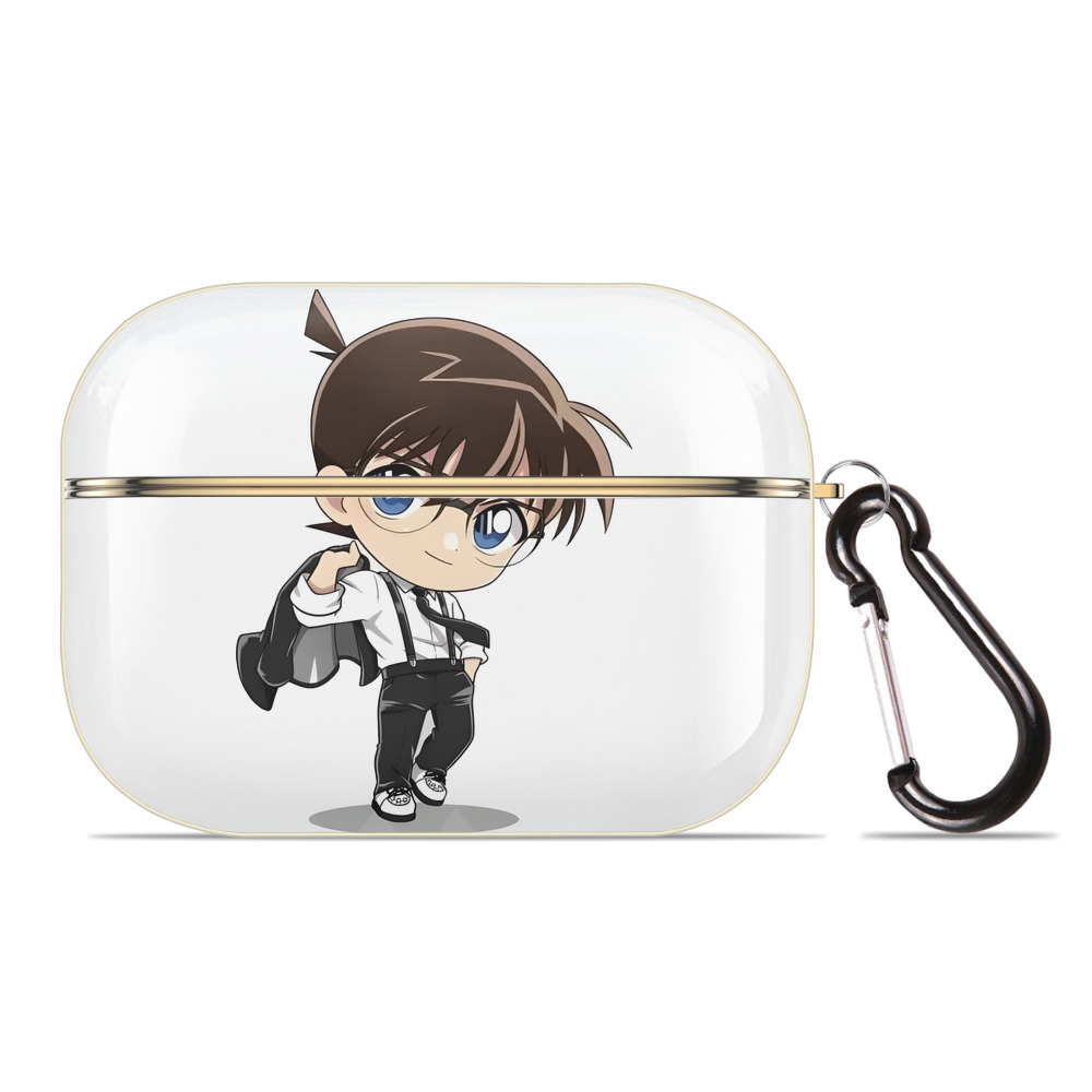 （画像用） 名探偵コナン 江戸川 コナン Detective Conan Conan Edogawa 【AirPods Pro用】ハードシェル保護ケース｜耐衝撃・防指紋・カラビナ付き商品仕様