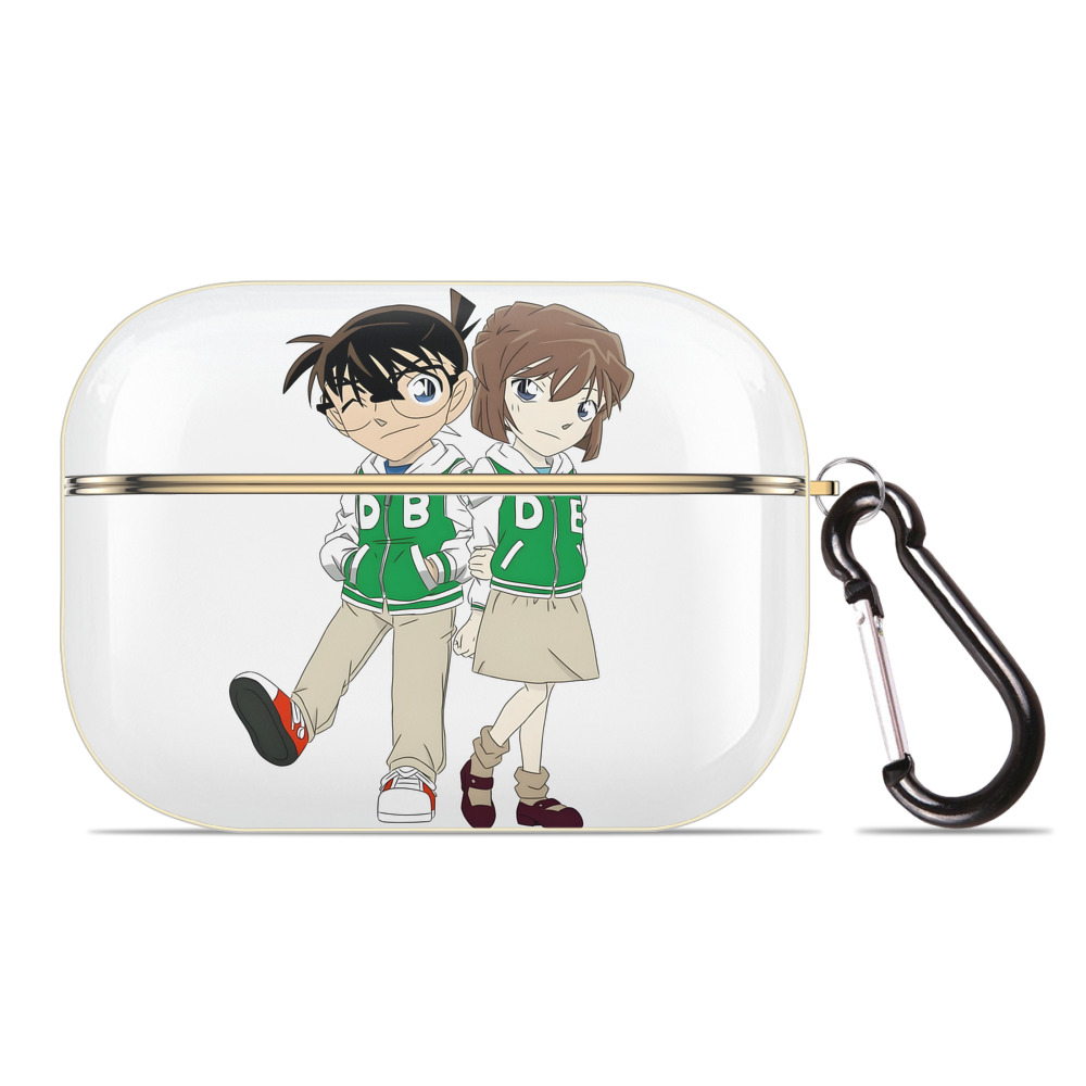 （画像用） 名探偵コナン 江戸川 コナン Detective Conan Conan Edogawa 【AirPods Pro用】ハードシェル保護ケース｜耐衝撃・防指紋・カラビナ付き商品仕様