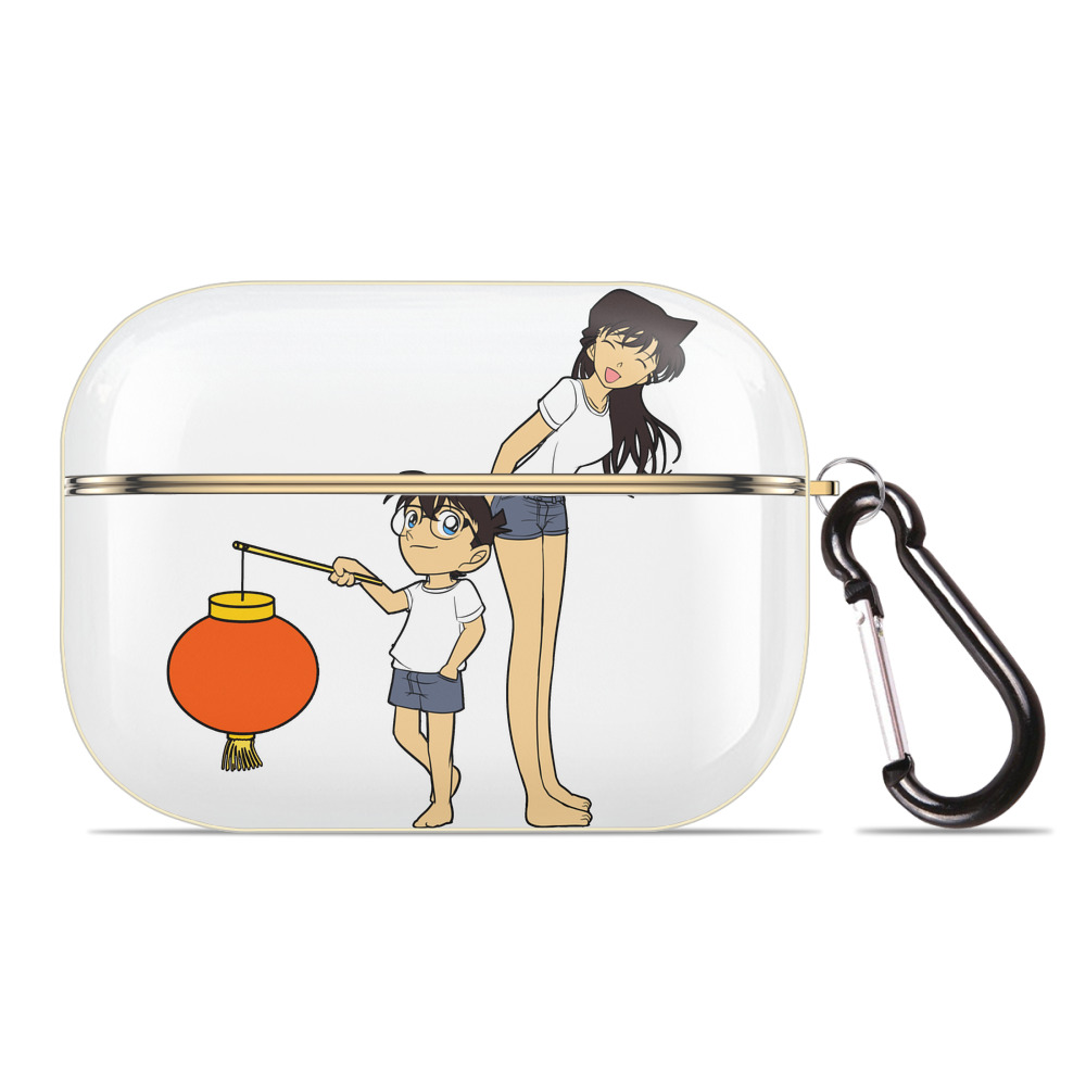 （画像用） 名探偵コナン 毛利 蘭 もうり らん、モーリ ラン Detective Conan Rachel Moore 【AirPods Pro用】ハードシェル保護ケース｜耐衝撃・防指紋・カラビナ付き商品仕様