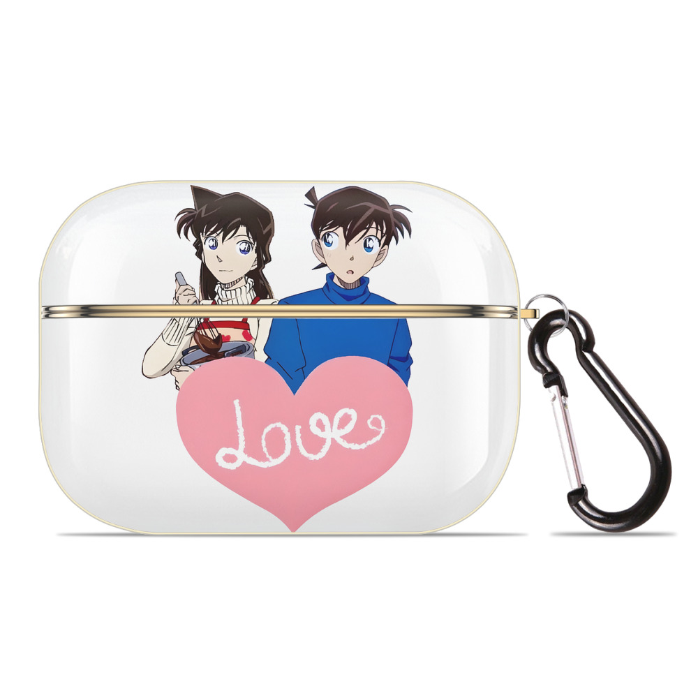 （画像用） 名探偵コナン 毛利 蘭 もうり らん、モーリ ラン Detective Conan Rachel Moore 【AirPods Pro用】ハードシェル保護ケース｜耐衝撃・防指紋・カラビナ付き商品仕様