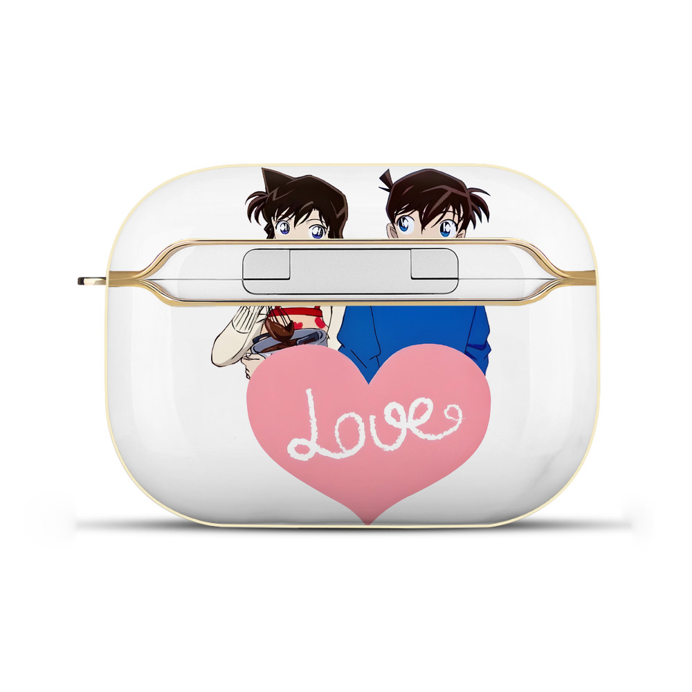 （画像用） 名探偵コナン 毛利 蘭 もうり らん、モーリ ラン Detective Conan Rachel Moore 【AirPods Pro用】ハードシェル保護ケース｜耐衝撃・防指紋・カラビナ付き商品仕様