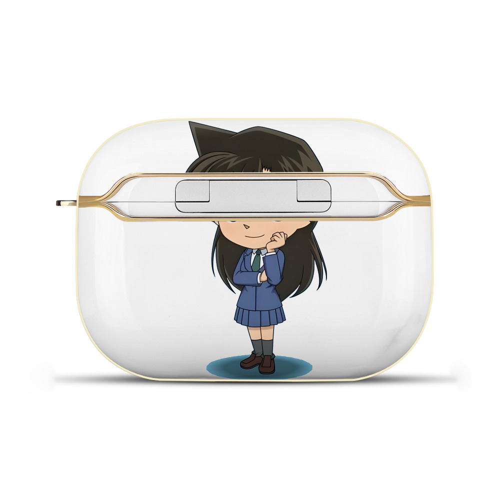 （画像用） 名探偵コナン 毛利 蘭 もうり らん、モーリ ラン Detective Conan Rachel Moore 【AirPods Pro用】ハードシェル保護ケース｜耐衝撃・防指紋・カラビナ付き商品仕様