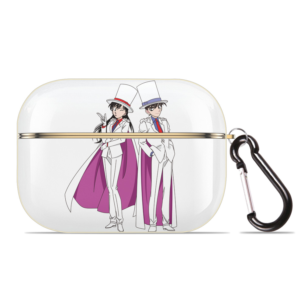 （画像用） 名探偵コナン くろば かいと Detective Conan Kuroba Kaito 【AirPods Pro用】ハードシェル保護ケース｜耐衝撃・防指紋・カラビナ付き商品仕様