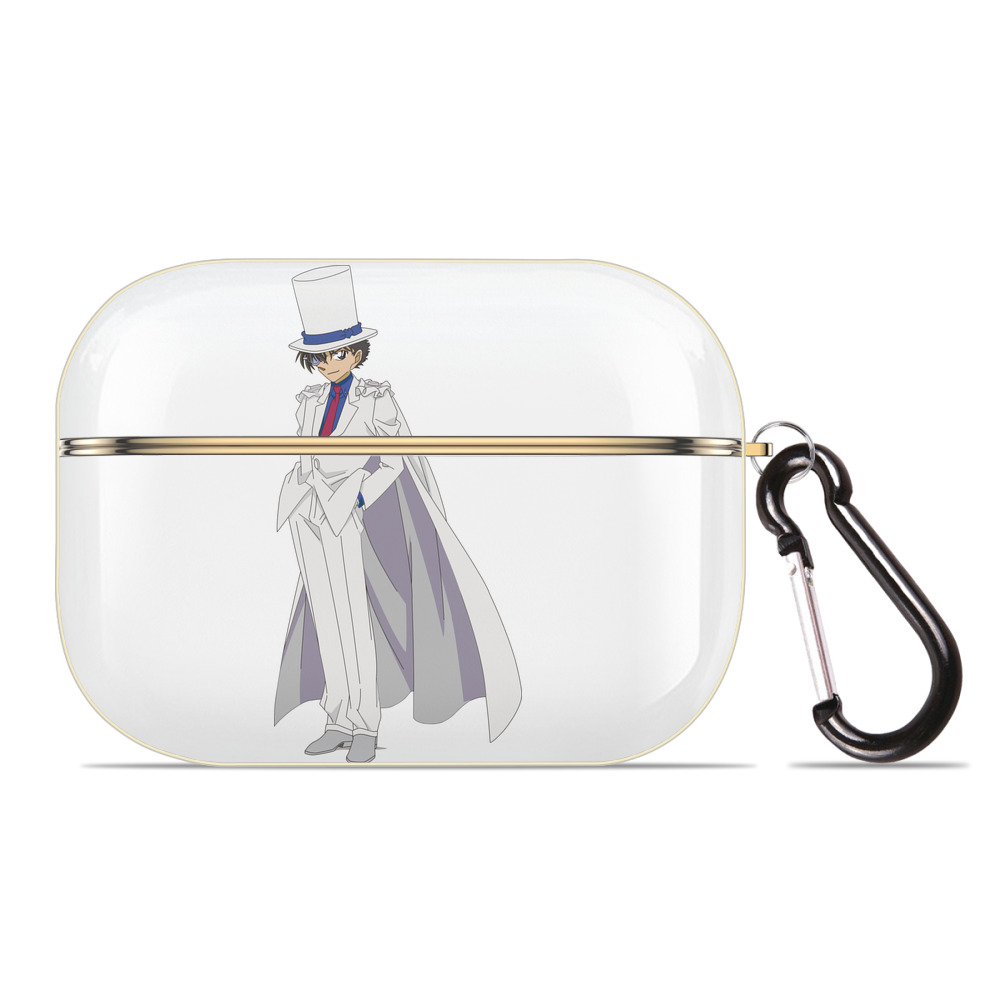 （画像用） 名探偵コナン くろば かいと Detective Conan Kuroba Kaito 【AirPods Pro用】ハードシェル保護ケース｜耐衝撃・防指紋・カラビナ付き商品仕様