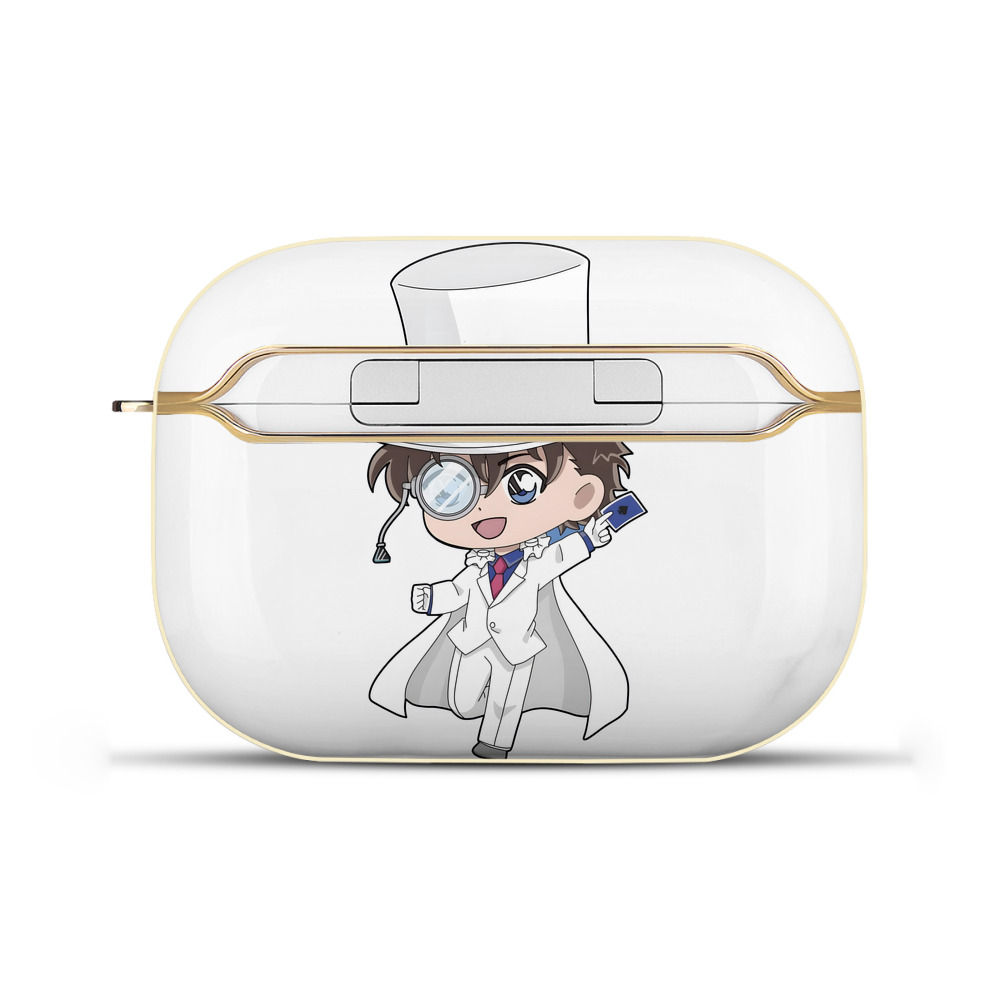 （画像用） 名探偵コナン くろば かいと Detective Conan Kuroba Kaito 【AirPods Pro用】ハードシェル保護ケース｜耐衝撃・防指紋・カラビナ付き商品仕様