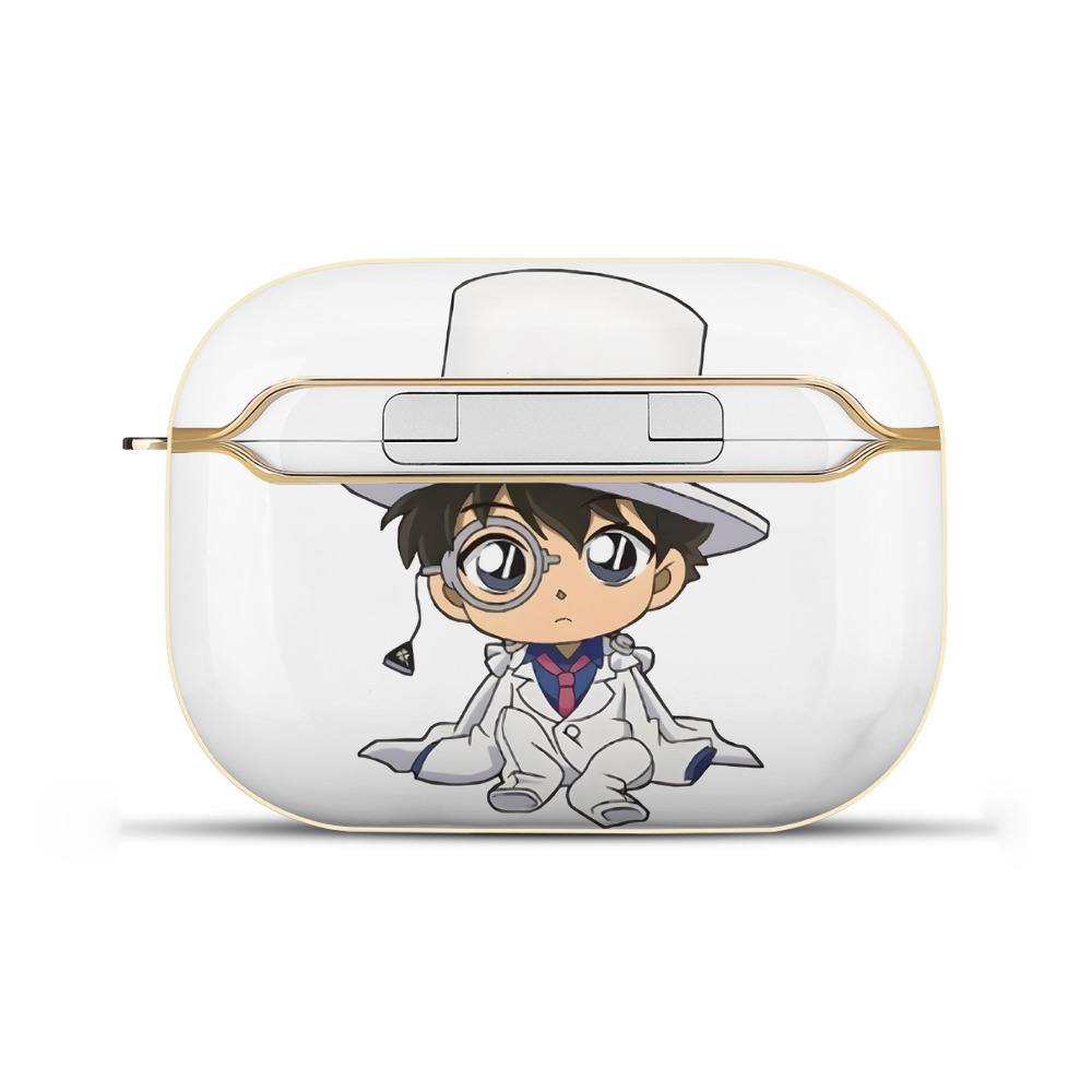 （画像用） 名探偵コナン くろば かいと Detective Conan Kuroba Kaito 【AirPods Pro用】ハードシェル保護ケース｜耐衝撃・防指紋・カラビナ付き商品仕様
