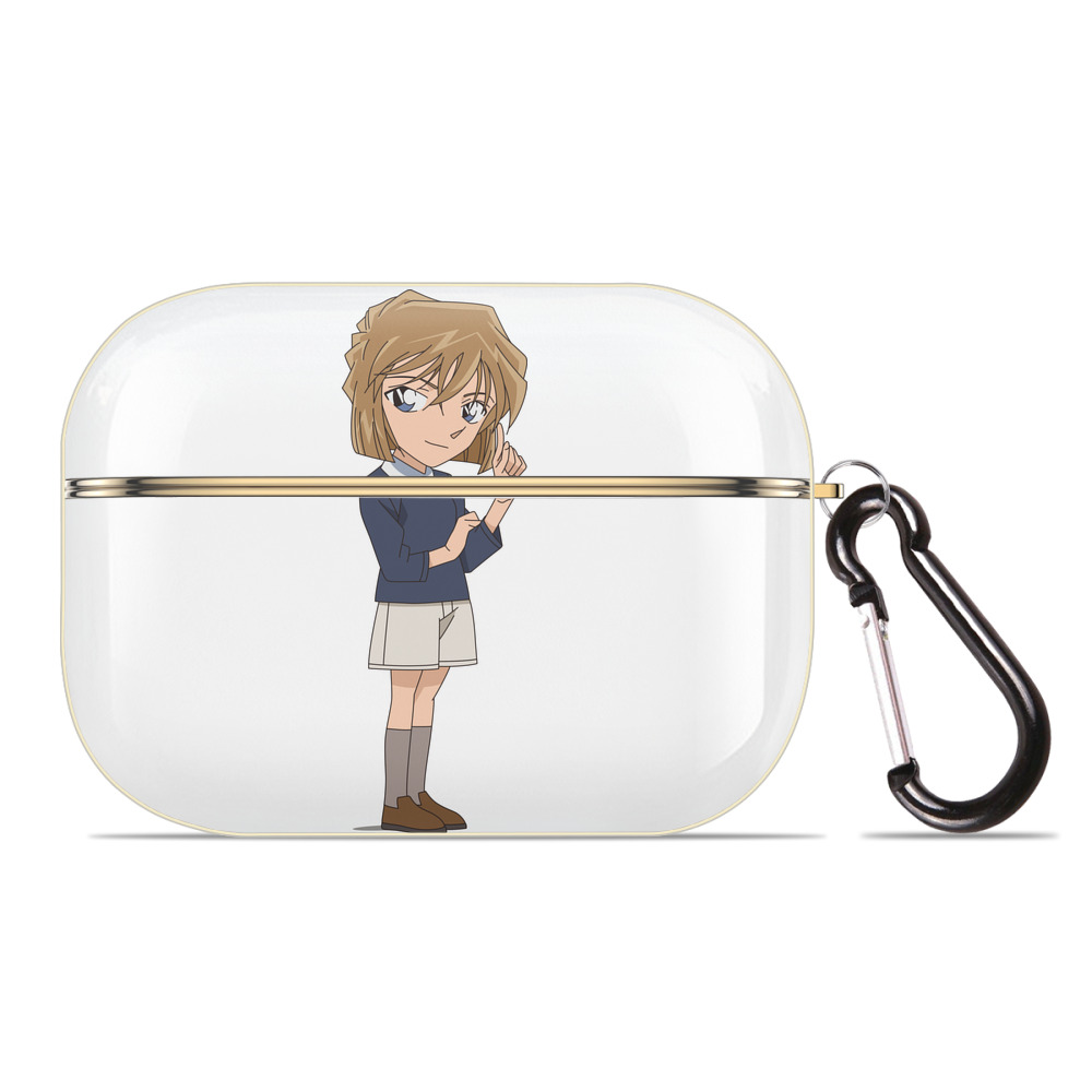 （画像用） 名探偵コナン 灰原 哀 はいばら あい Detective Conan Anita Hailey、Vi Graythorn Haibara Ai 【AirPods Pro用】ハードシェル保護ケース｜耐衝撃・防指紋・カラビナ付き商品仕様
