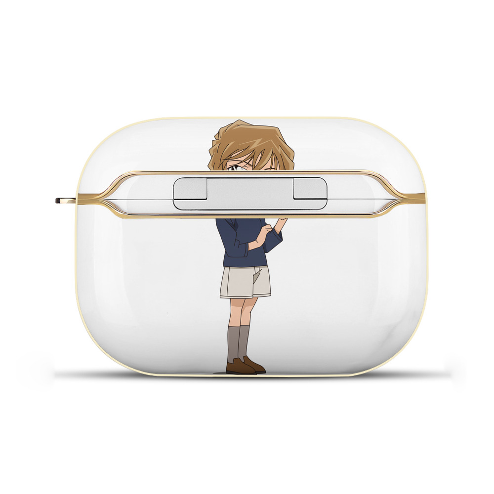 （画像用） 名探偵コナン 灰原 哀 はいばら あい Detective Conan Anita Hailey、Vi Graythorn Haibara Ai 【AirPods Pro用】ハードシェル保護ケース｜耐衝撃・防指紋・カラビナ付き商品仕様