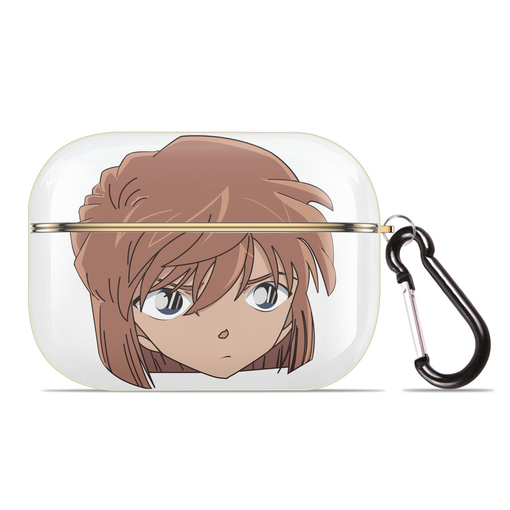 （画像用） 名探偵コナン 灰原 哀 はいばら あい Detective Conan Anita Hailey、Vi Graythorn Haibara Ai 【AirPods Pro用】ハードシェル保護ケース｜耐衝撃・防指紋・カラビナ付き商品仕様