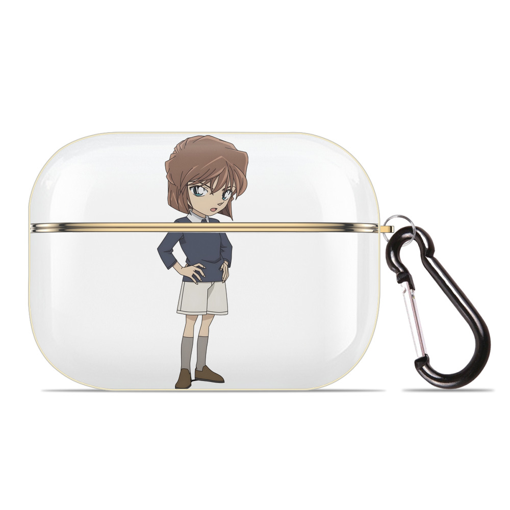 （画像用） 名探偵コナン 灰原 哀 はいばら あい Detective Conan Anita Hailey、Vi Graythorn Haibara Ai 【AirPods Pro用】ハードシェル保護ケース｜耐衝撃・防指紋・カラビナ付き商品仕様