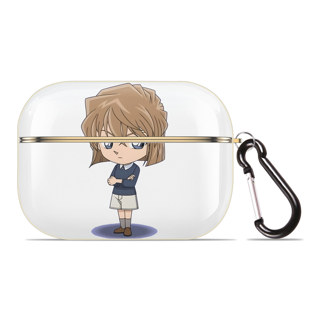 （画像用） 名探偵コナン 灰原 哀 はいばら あい Detective Conan Anita Hailey、Vi Graythorn Haibara Ai 【AirPods Pro用】ハードシェル保護ケース｜耐衝撃・防指紋・カラビナ付き商品仕様