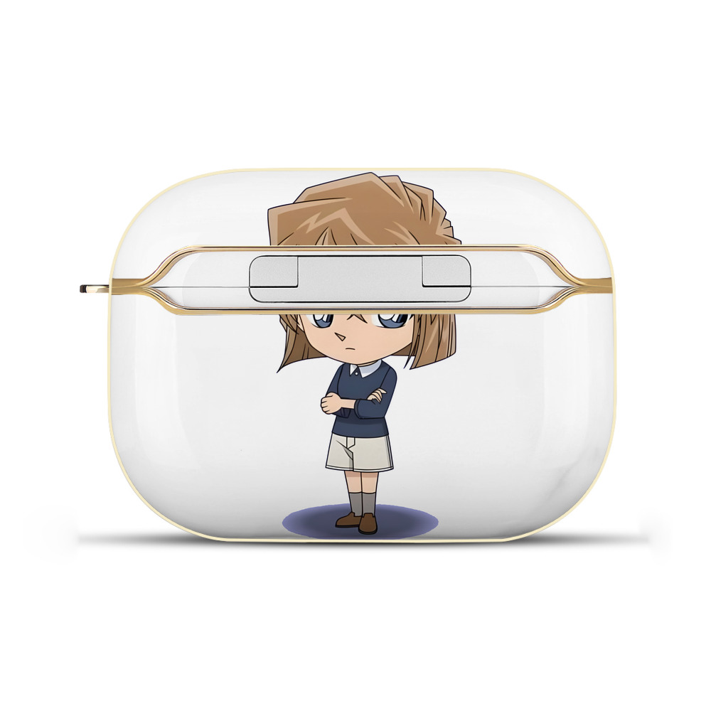 （画像用） 名探偵コナン 灰原 哀 はいばら あい Detective Conan Anita Hailey、Vi Graythorn Haibara Ai 【AirPods Pro用】ハードシェル保護ケース｜耐衝撃・防指紋・カラビナ付き商品仕様