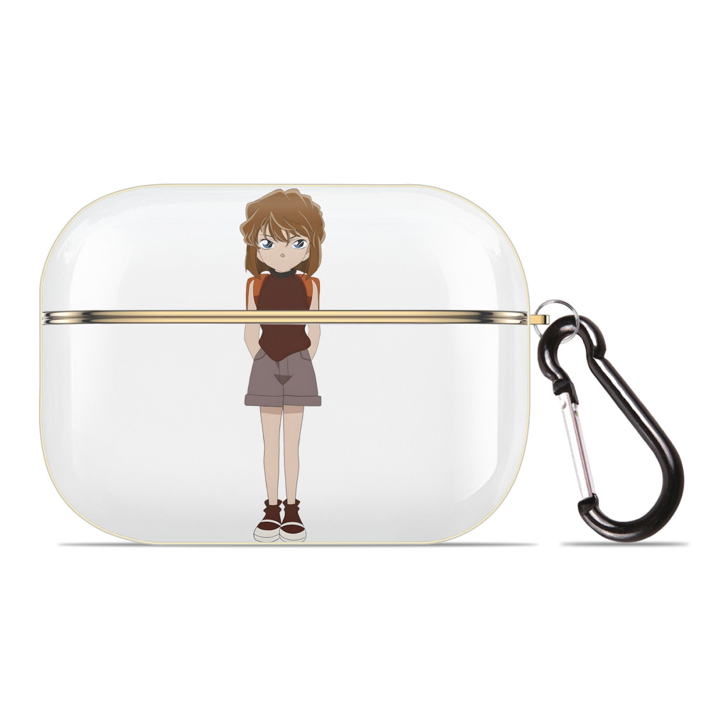 （画像用） 名探偵コナン 灰原 哀 はいばら あい Detective Conan Anita Hailey、Vi Graythorn Haibara Ai 【AirPods Pro用】ハードシェル保護ケース｜耐衝撃・防指紋・カラビナ付き商品仕様