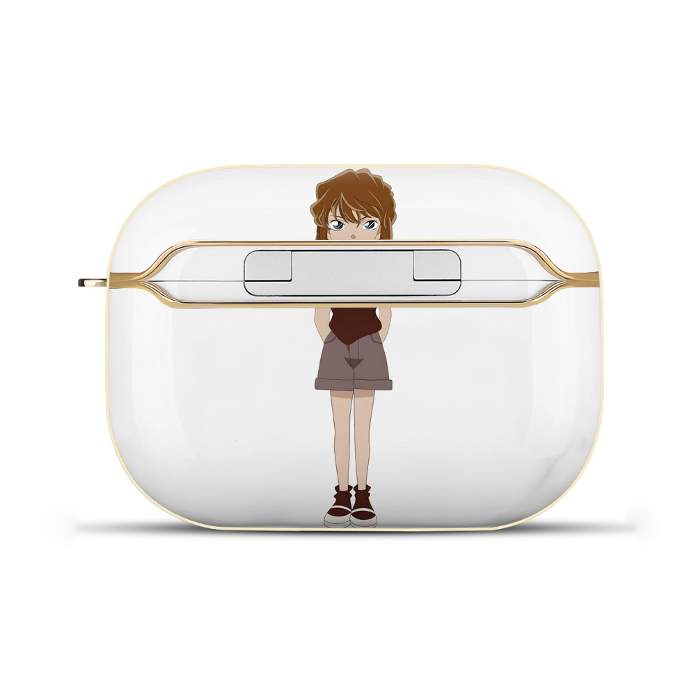 （画像用） 名探偵コナン 灰原 哀 はいばら あい Detective Conan Anita Hailey、Vi Graythorn Haibara Ai 【AirPods Pro用】ハードシェル保護ケース｜耐衝撃・防指紋・カラビナ付き商品仕様