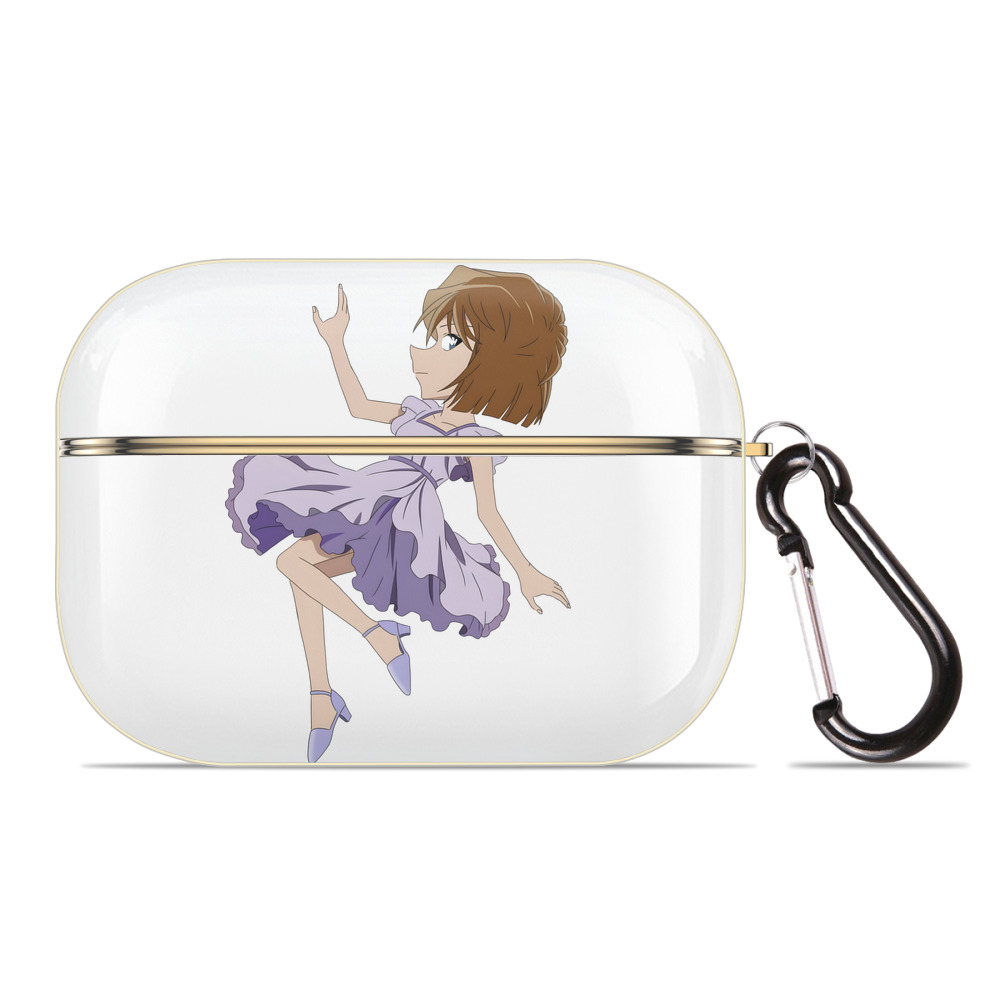 （画像用） 名探偵コナン 灰原 哀 はいばら あい Detective Conan Anita Hailey、Vi Graythorn Haibara Ai 【AirPods Pro用】ハードシェル保護ケース｜耐衝撃・防指紋・カラビナ付き商品仕様