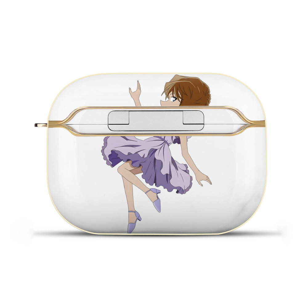 （画像用） 名探偵コナン 灰原 哀 はいばら あい Detective Conan Anita Hailey、Vi Graythorn Haibara Ai 【AirPods Pro用】ハードシェル保護ケース｜耐衝撃・防指紋・カラビナ付き商品仕様