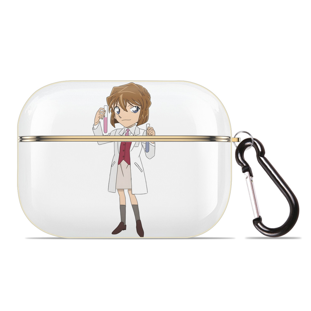 （画像用） 名探偵コナン 灰原 哀 はいばら あい Detective Conan Anita Hailey、Vi Graythorn Haibara Ai 【AirPods Pro用】ハードシェル保護ケース｜耐衝撃・防指紋・カラビナ付き商品仕様