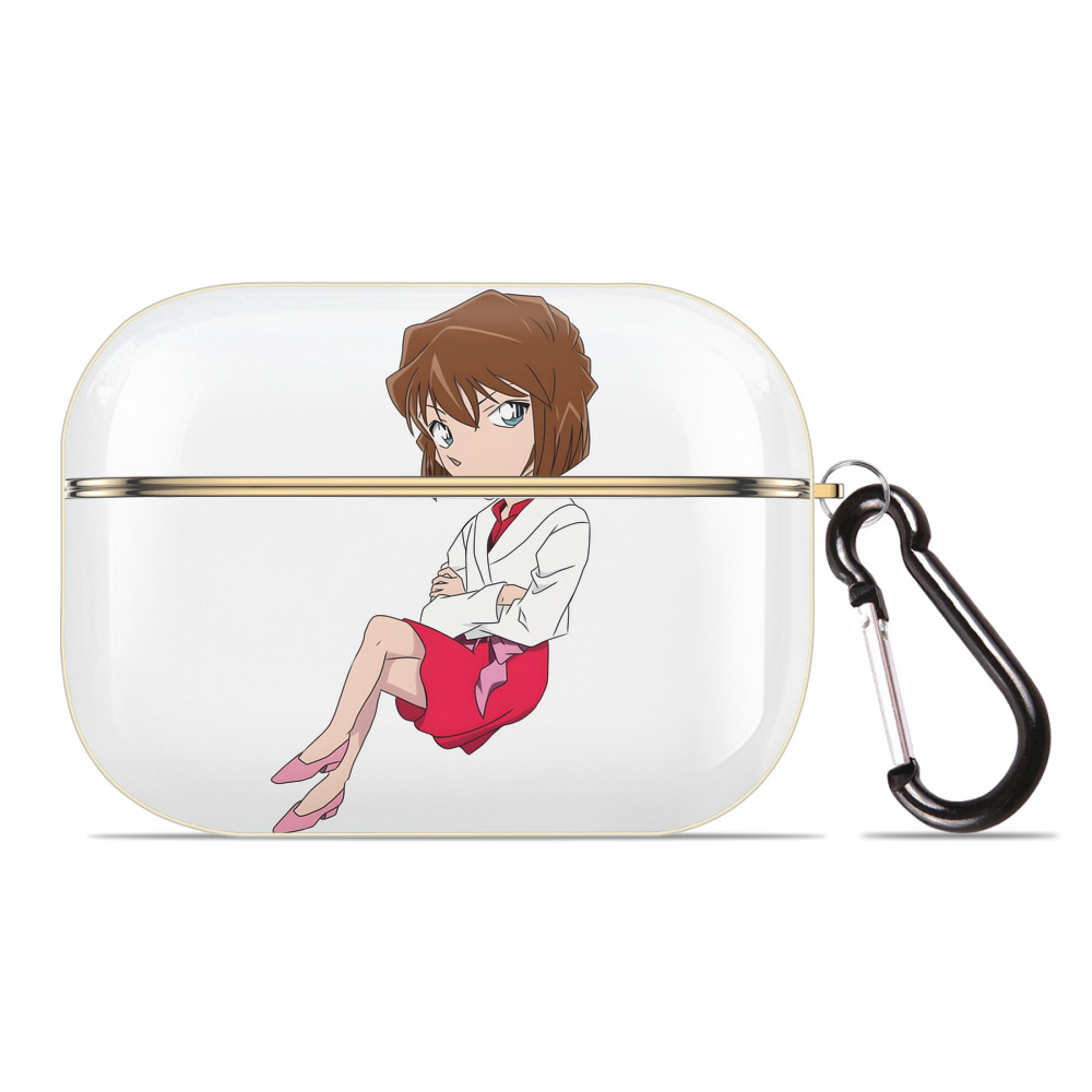 （画像用） 名探偵コナン 灰原 哀 はいばら あい Detective Conan Anita Hailey、Vi Graythorn Haibara Ai 【AirPods Pro用】ハードシェル保護ケース｜耐衝撃・防指紋・カラビナ付き商品仕様