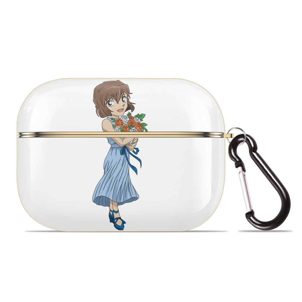 （画像用） 名探偵コナン 灰原 哀 はいばら あい Detective Conan Anita Hailey、Vi Graythorn Haibara Ai 【AirPods Pro用】ハードシェル保護ケース｜耐衝撃・防指紋・カラビナ付き商品仕様