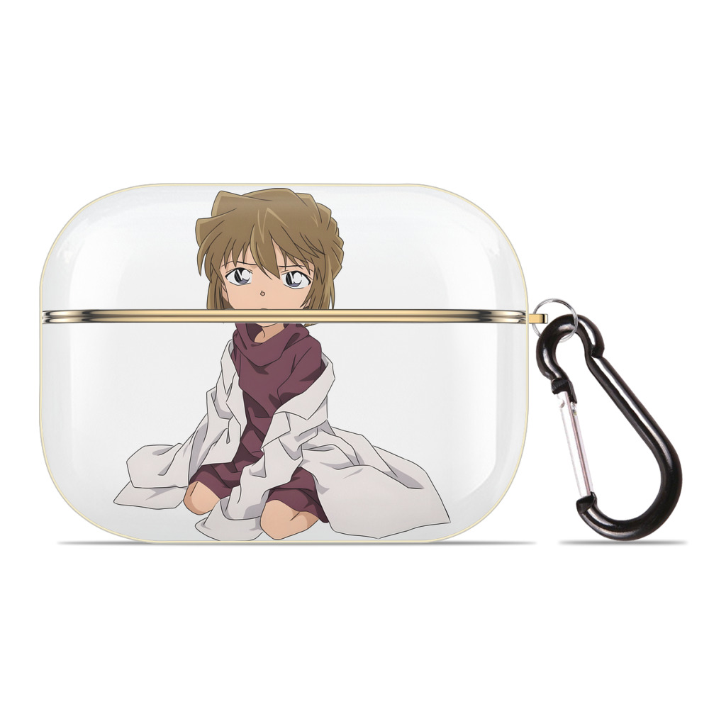 （画像用） 名探偵コナン 灰原 哀 はいばら あい Detective Conan Anita Hailey、Vi Graythorn Haibara Ai 【AirPods Pro用】ハードシェル保護ケース｜耐衝撃・防指紋・カラビナ付き商品仕様