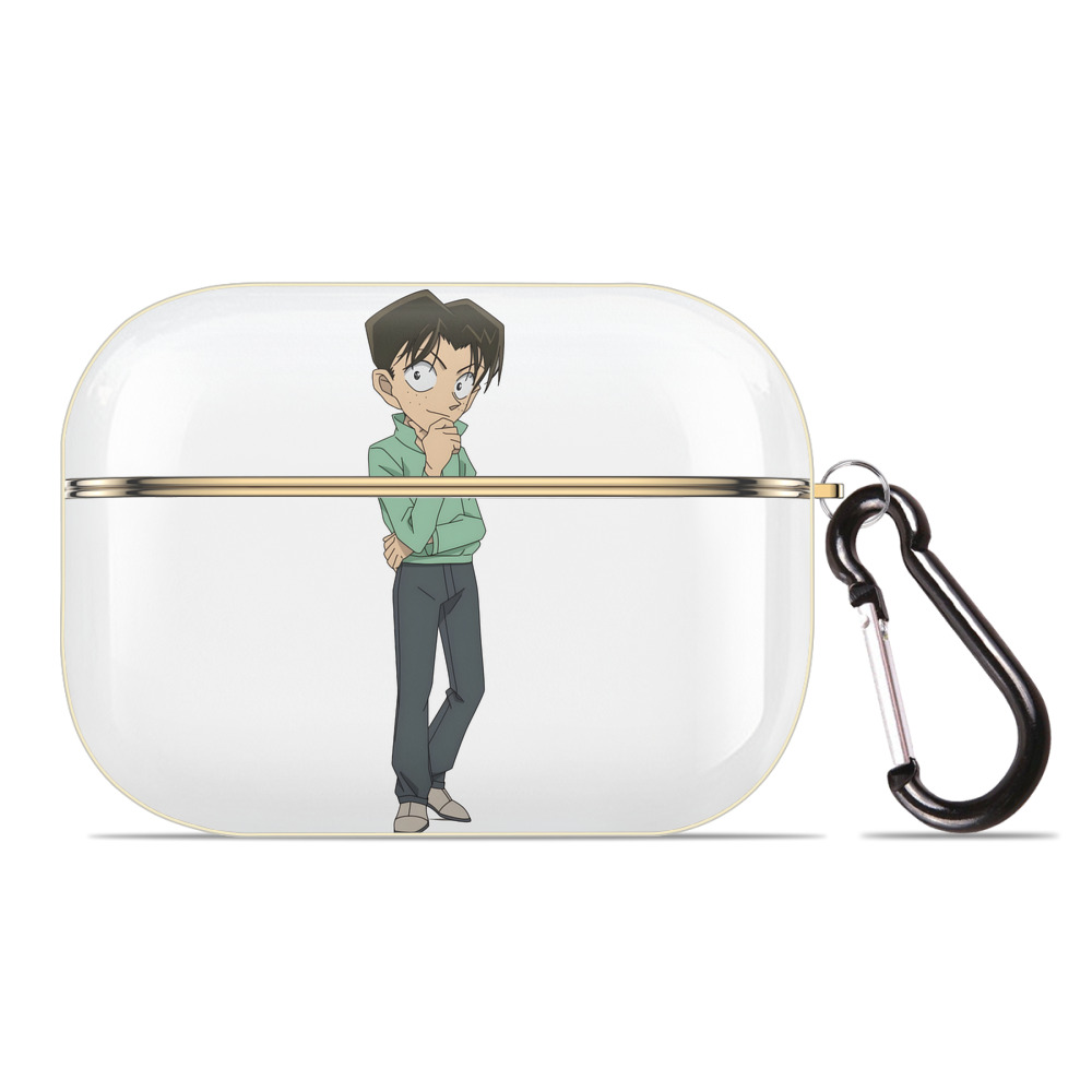 （画像用） 名探偵コナン 円谷 光彦 つぶらや みつひこ Detective Conan Mitch Tennyson 【AirPods Pro用】ハードシェル保護ケース｜耐衝撃・防指紋・カラビナ付き商品仕様